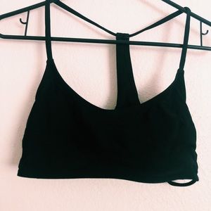 black bikini top